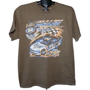 Van Halen Racing 84 Green T Shirt Size Large